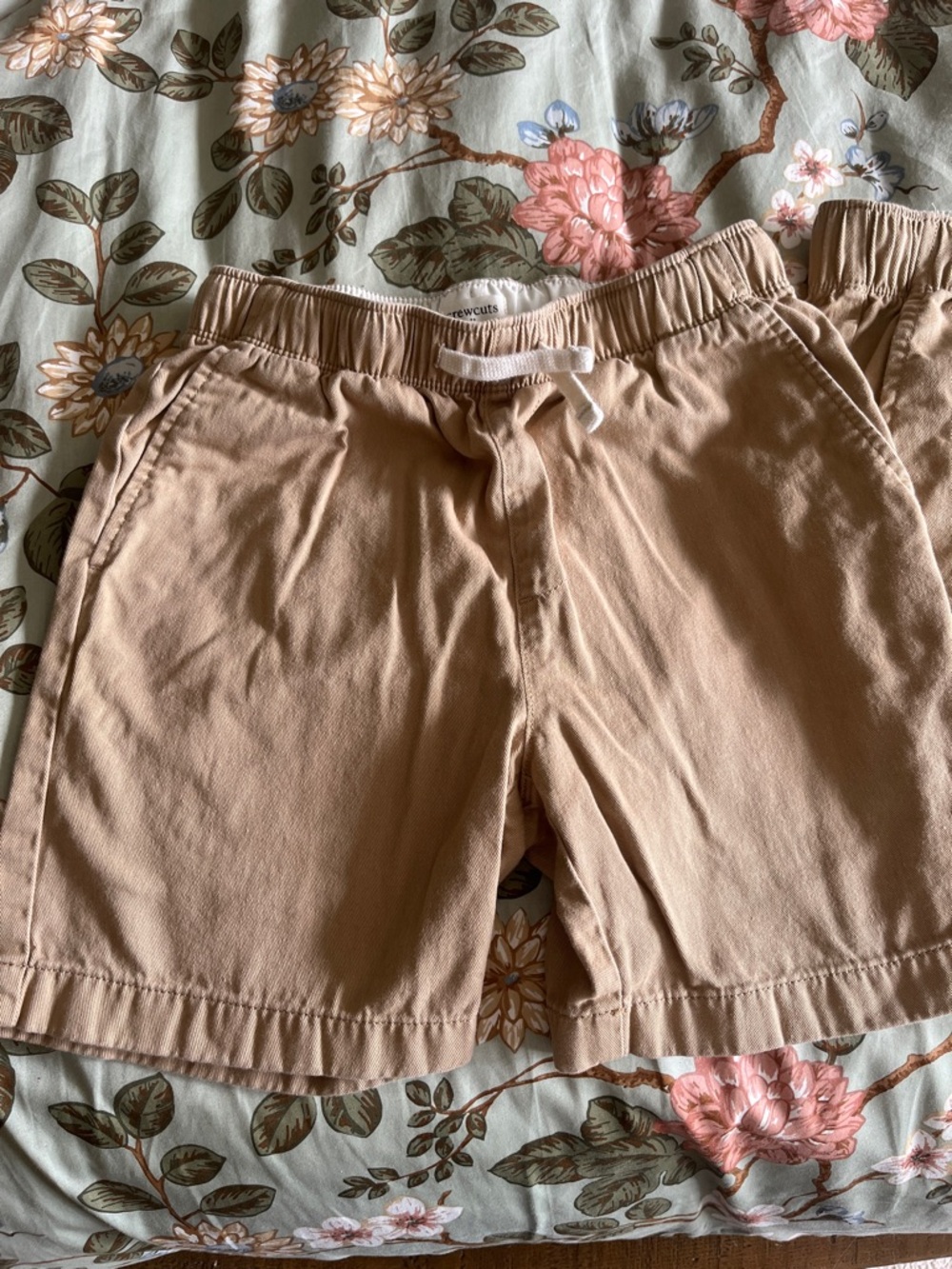 Boys Crewcuts Tan / Khaki Cotton Shorts sz 10